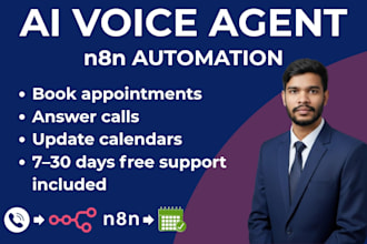 build n8n automation with ai voice agent integration