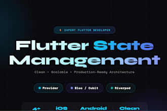 set up flutter state management with bloc or riverpod