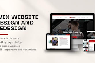 redesign wix website, wix website design, wix expert, wix online store