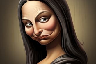 draw funny cartoon character, caricature, portrait