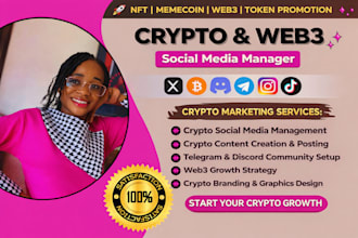 grow your crypto project, web3 social media marketing and community management