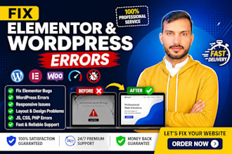 fix elementor issues, mobile bugs and wordpress errors