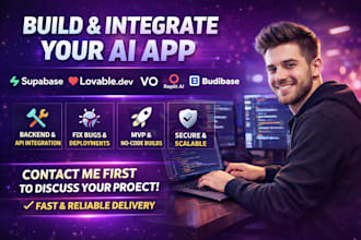 build and connect rork apps, lovable ai, v0, rork ai, budibase, supabase backend