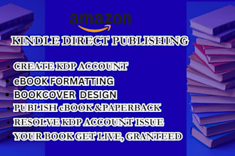 do amazon KDP account creation setup for publishing and formatting