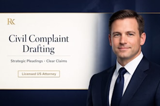 draft a powerful civil lawsuit complaint as a US attorney