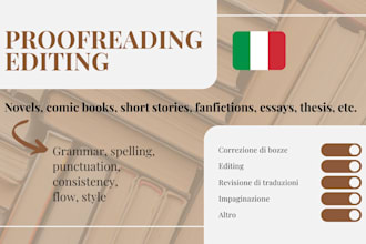 proofread and edit your text in italian