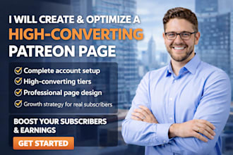create and set up a high converting patreon page