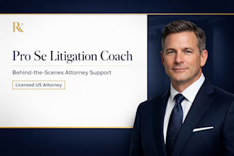 be your pro se litigation US attorney and legal coach