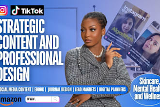 create strategic social media content, ebooks, and journals for your brand