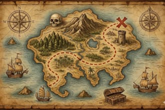 do fantasy world map illustration dnd campaign rpg book novel map cartographic