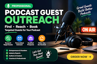 podcast guest outreach and find relevant guests for your podcas