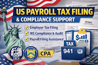 handle US payroll tax filing and compliance support