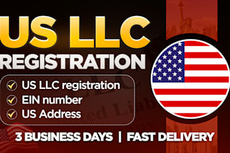 register a US llc ein and a US address for non residents