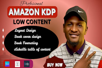 format your low content book for amazon kdp publishing