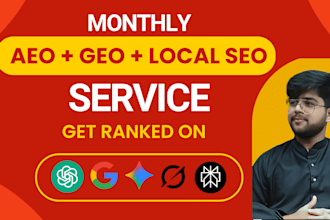 do monthly aeo GEO local and offpage SEO link building for ai search