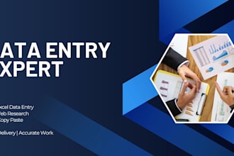 do accurate data entry and excel data cleaning with fast turnaround