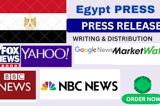write and distribute your egypt press release to top media sites