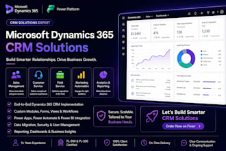 design and deploy custom microsoft dynamics 365 CRM or power platform solutions