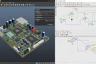 design pcb boards in fusion360 and eagle, pcb design software
