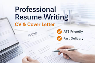 write a professional resume and cover letter