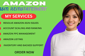 reinstate amazon asin listing PPC management resolve amazon issues and poa