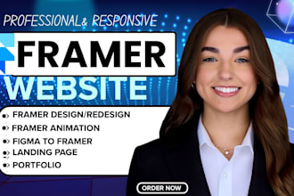 do responsive framer website design, figma to framer, framer landing page