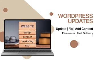 upload or update content on your wordpress website