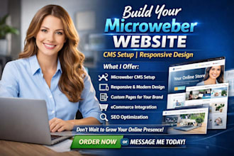 build your microweber website cms setup responsive design