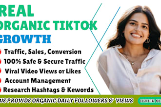 grow your tiktok account organically with real audience