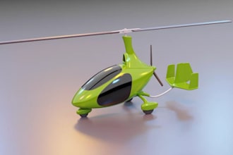 blender 3d helicopter hybrid,cavalon drone design,aircraft,f1 car part printing