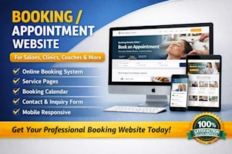 design a booking or appointment website for your business