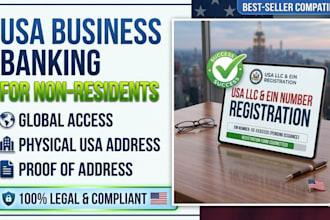 do USA bank creation, provide proof of address for USA llc owners, bank creation