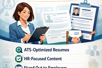 create a modern professional HR resume and CV design