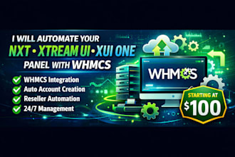 setup a complete iptv billing system with whmcs