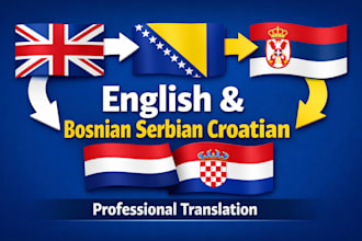 translate english to serbian,bosnian or croatian and vice versa
