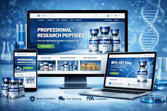 build research peptide website supplement website nutraceutical website peptide