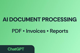 build ai tool to process invoices, pdfs and documents