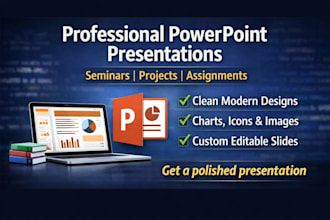 design a powerpoint presentation for students and projects