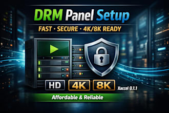 create fast and affordable drm panel, xaccel 011, 4k, stream, strong 8k panel