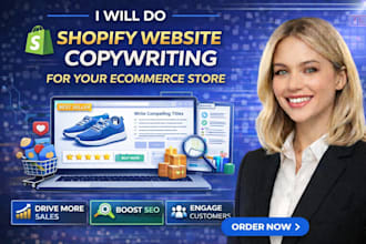 do shopify website copywriting for your ecommerce store