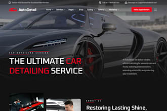 build wix auto repair website car detailing towing website chauffeur website