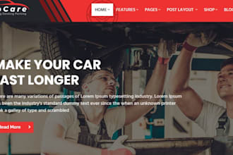 build wix auto repair website car detailing towing website chauffeur website