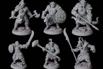 sculpt 3d mimic knight miniature,3d monster character,3d dnd tabletop model, obj