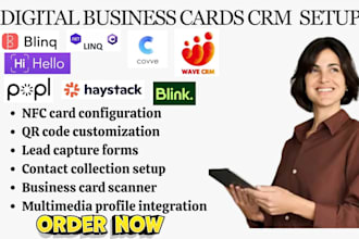 setup blinq popl hihello uniqode cards haystack qrcodechimp linq covve spreadly