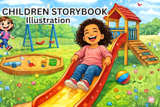 christian children book illustration,kids children ebook story book illustration