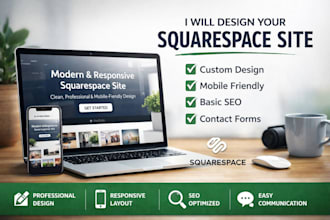 build squarespace website readymag portfolio blog or online shop