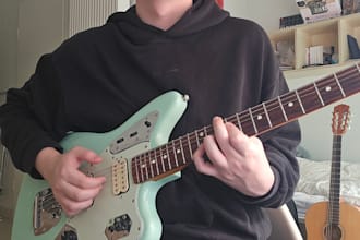 record lofi, indie, pop, rock, folk guitar for your track