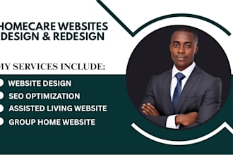design a professional assisted living or senior care website on wordpress or wix
