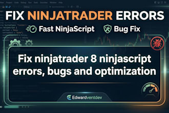 fix ninjatrader 8 ninjascript errors, bugs and optimization