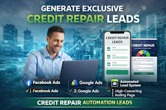generate exclusive credit repair leads using ads credit repair automation leads
